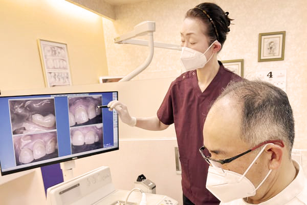 口腔内カメラを使った目に見える分かりやすい説明 口腔内カメラを使った目に見える分かりやすい説明
